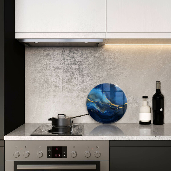Deska kuchenna szklana Kobaltowa abstrakcja