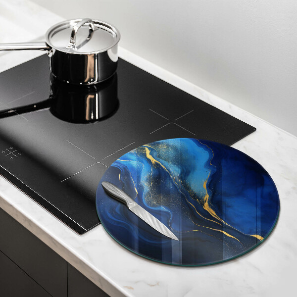 Deska kuchenna szklana Kobaltowa abstrakcja
