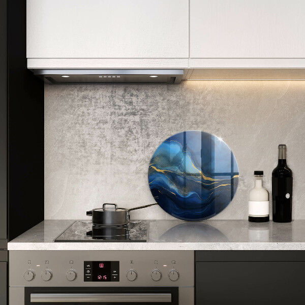 Deska kuchenna szklana Kobaltowa abstrakcja