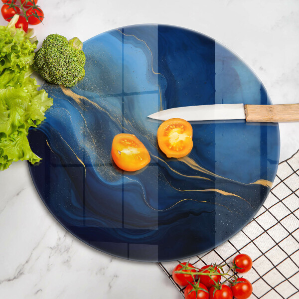 Deska kuchenna szklana Kobaltowa abstrakcja