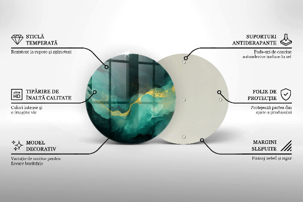 Deska kuchenna szklana Butelkowa zieleń