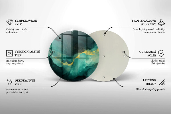 Deska kuchenna szklana Butelkowa zieleń