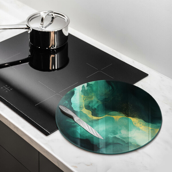 Deska kuchenna szklana Butelkowa zieleń