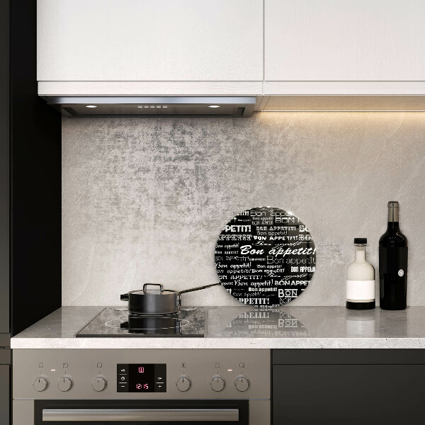 Deska kuchenna szklana Kuchnia napisy Bon appetit