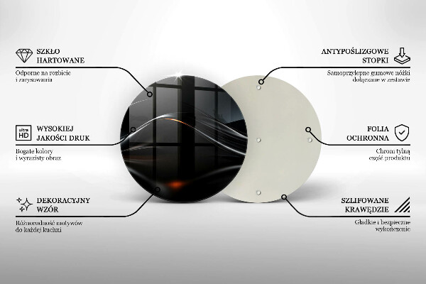Deska kuchenna szklana Abstrakcja 3D design