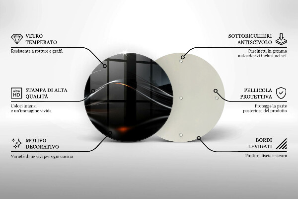 Deska kuchenna szklana Abstrakcja 3D design