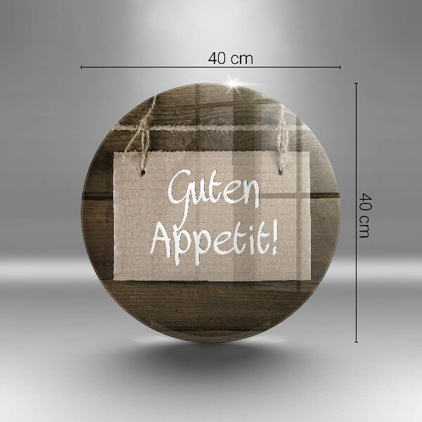 Deska kuchenna szklana Deski napis Guten Apetit