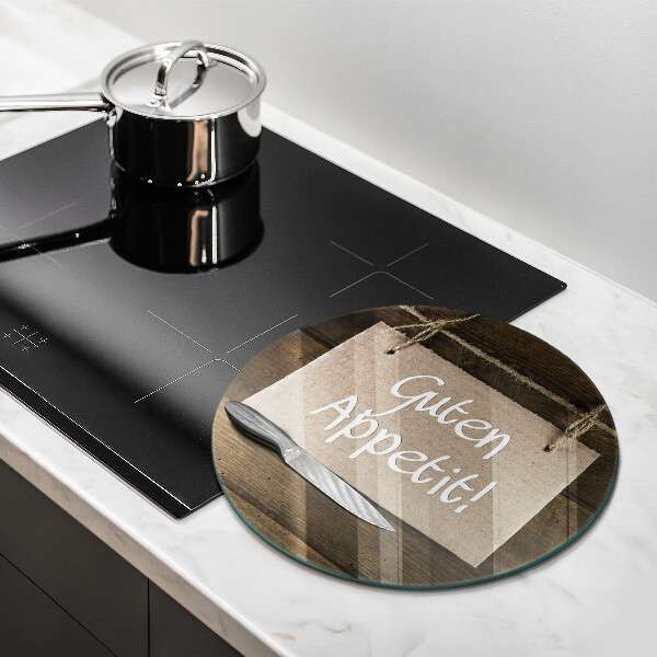 Deska kuchenna szklana Deski napis Guten Apetit