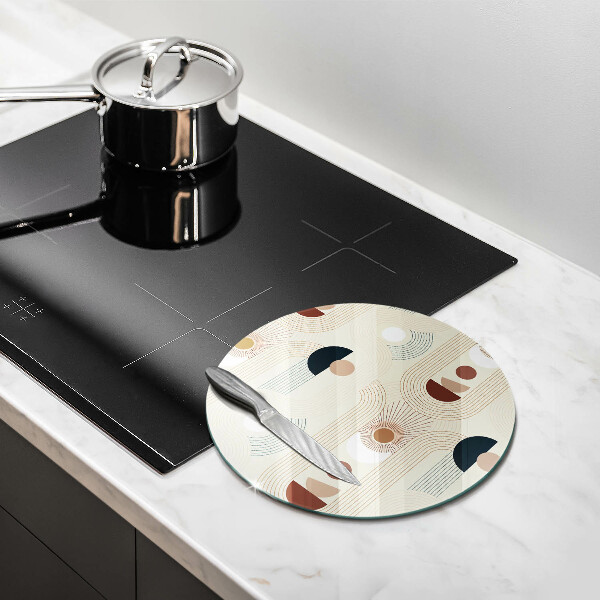 Deska kuchenna szklana Geometria boho kształty