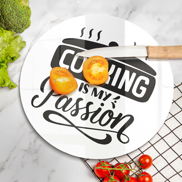 Deska kuchenna szklana Cooking is my passion