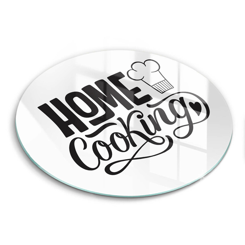 Deska kuchenna szklana Napis Home cooking