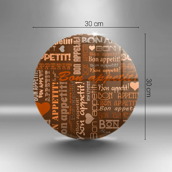 Deska kuchenna szklana Napisy Bon appetit