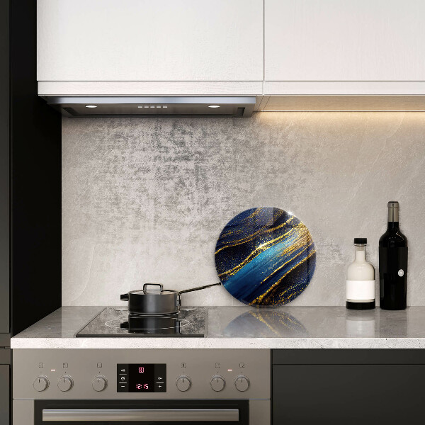 Szklana deska kuchenna Granatowa abstrakcja