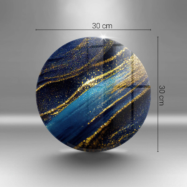 Szklana deska kuchenna Granatowa abstrakcja