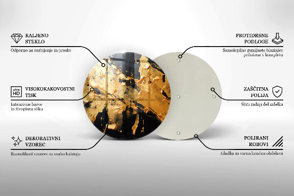 Szklana deska kuchenna Elegancka tekstura farby