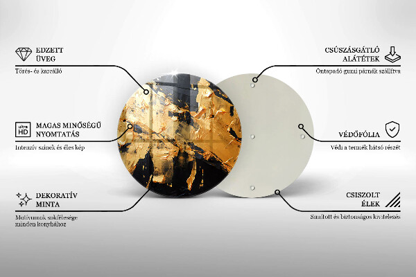 Szklana deska kuchenna Elegancka tekstura farby