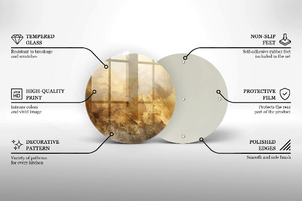Szklana deska kuchenna Bogata tekstura