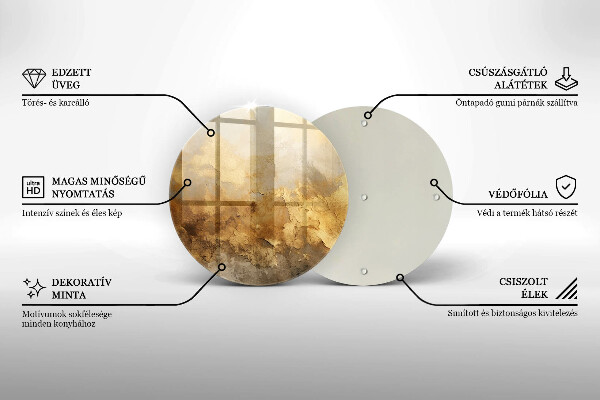 Szklana deska kuchenna Bogata tekstura