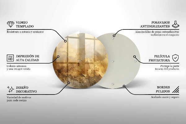 Szklana deska kuchenna Bogata tekstura