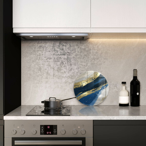 Szklana deska kuchenna Tekstura ze złotem