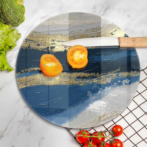 Szklana deska kuchenna Tekstura ze złotem