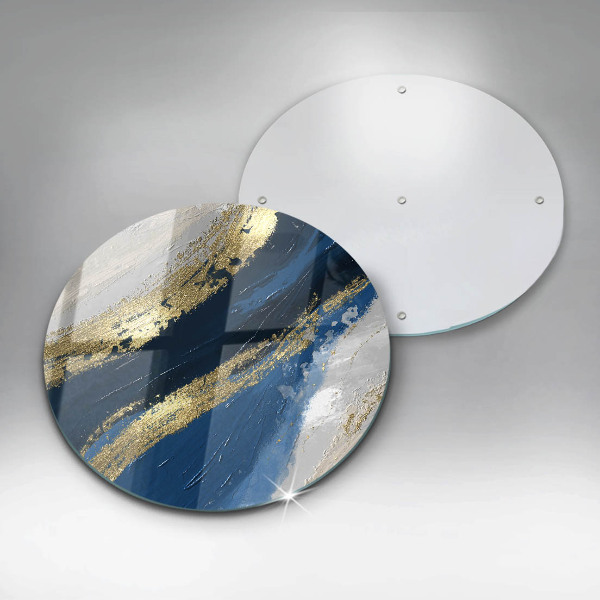 Szklana deska kuchenna Tekstura ze złotem