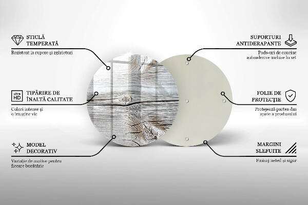 Szklana deska kuchenna Jasna struktura drewna
