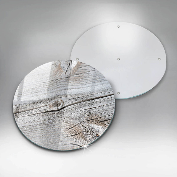 Szklana deska kuchenna Jasna struktura drewna