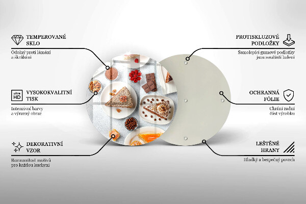 Szklana deska kuchenna Słodkości ciasta