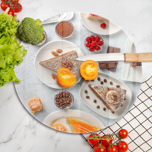 Szklana deska kuchenna Słodkości ciasta