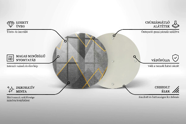 Szklana deska kuchenna Ostre kształty