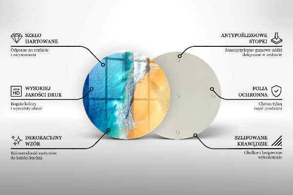 Szklana deska kuchenna Plaża i morze