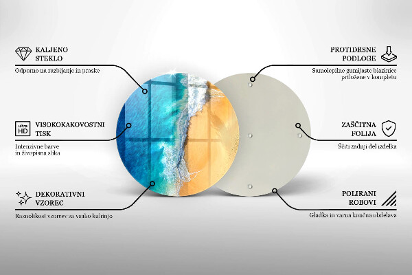 Szklana deska kuchenna Plaża i morze