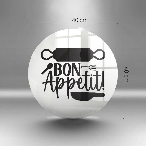 Deska kuchenna szklana Napis Bon Appetit