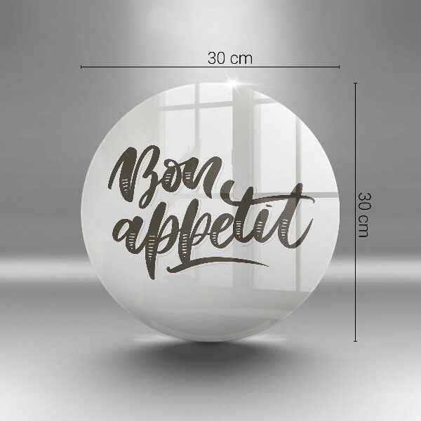 Deska kuchenna szklana Napis Bon Appetit