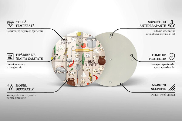 Deska kuchenna szklana Ilustracja kuchnia