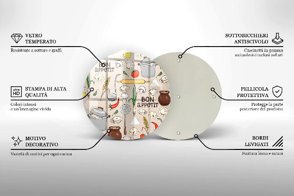 Deska kuchenna szklana Ilustracja kuchnia