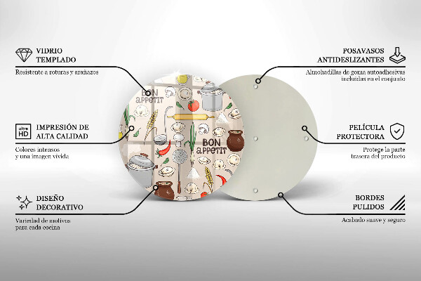 Deska kuchenna szklana Ilustracja kuchnia