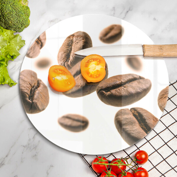 Deska kuchenna szklana Ziarna kawy