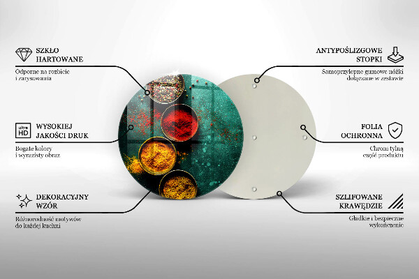 Deska kuchenna szklana Orientalne przyprawy