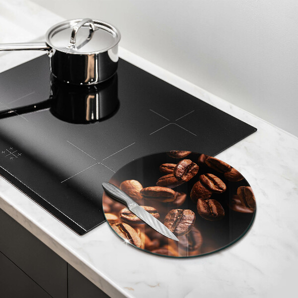 Deska kuchenna szklana Brązowe ziarna kawy