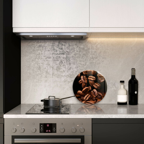 Deska kuchenna szklana Brązowe ziarna kawy