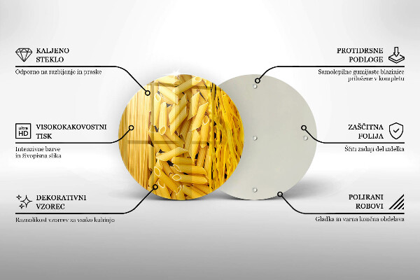 Deska kuchenna szklana Makaron