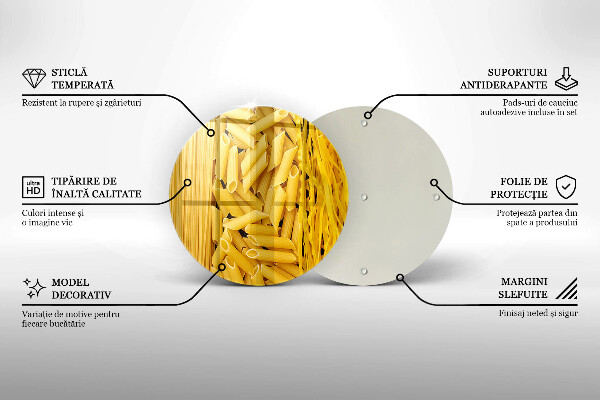 Deska kuchenna szklana Makaron