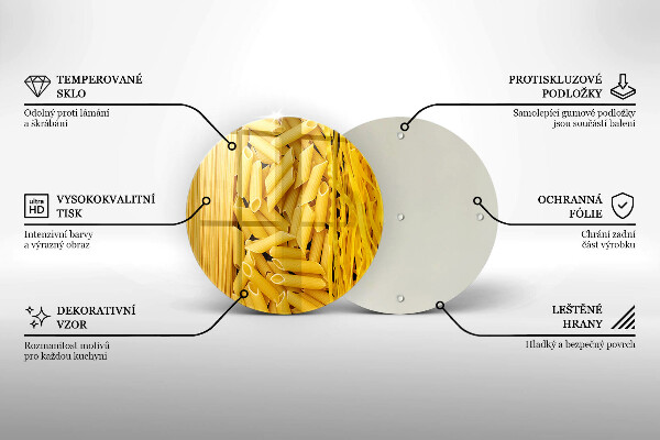 Deska kuchenna szklana Makaron
