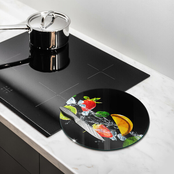 Deska kuchenna szklana Owoce w wodzie