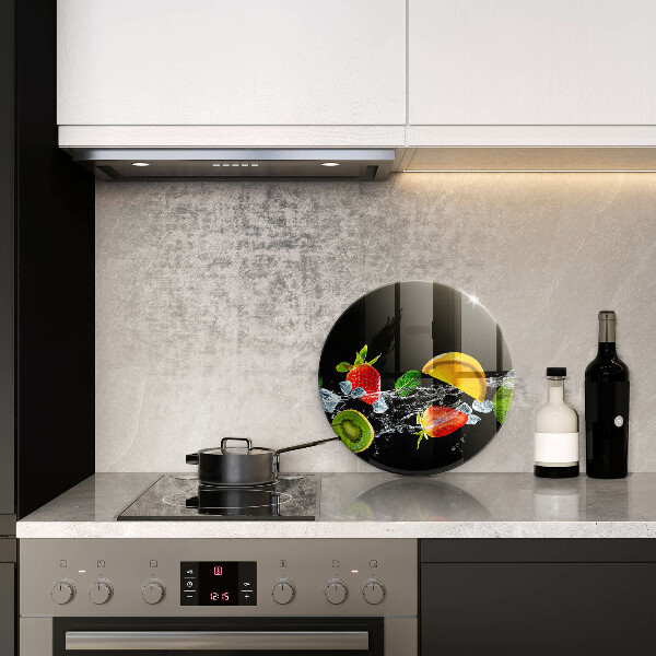 Deska kuchenna szklana Owoce w wodzie