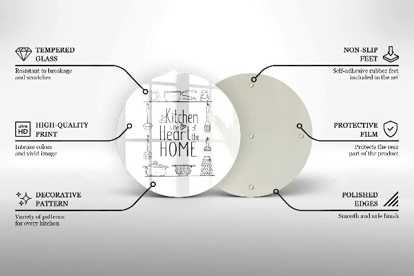 Deska kuchenna Napis, sentencja