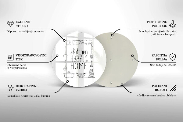 Deska kuchenna Napis, sentencja