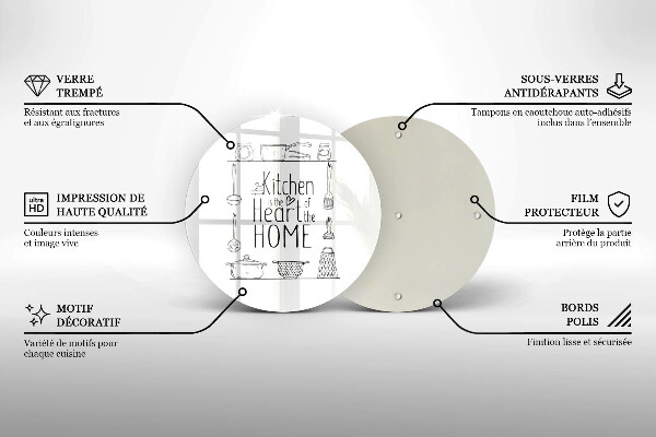 Deska kuchenna Napis, sentencja